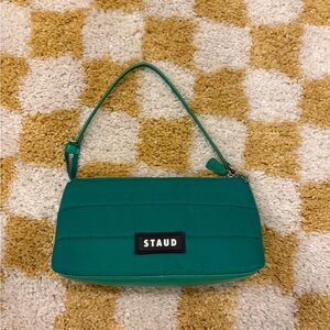 STAUD Teal Shoulder Bag